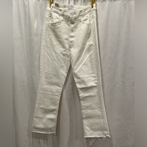 NWOT The Mid-Rise Dzzler Flood Fray Jeans